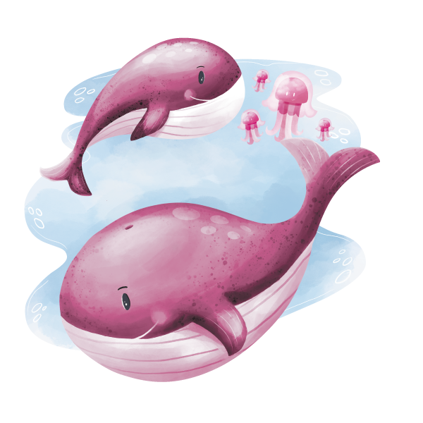 Autocolante de perete – Balene